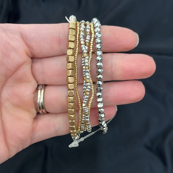 Beaded Stretch Stack Bracelet - Picture 3 of 3